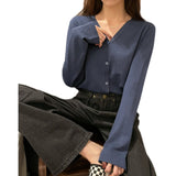 Pure Color Thin Ice Silk Cardigan Loose