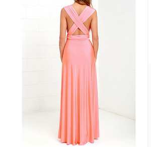 Women Bandage Convertible Boho Maxi Dress